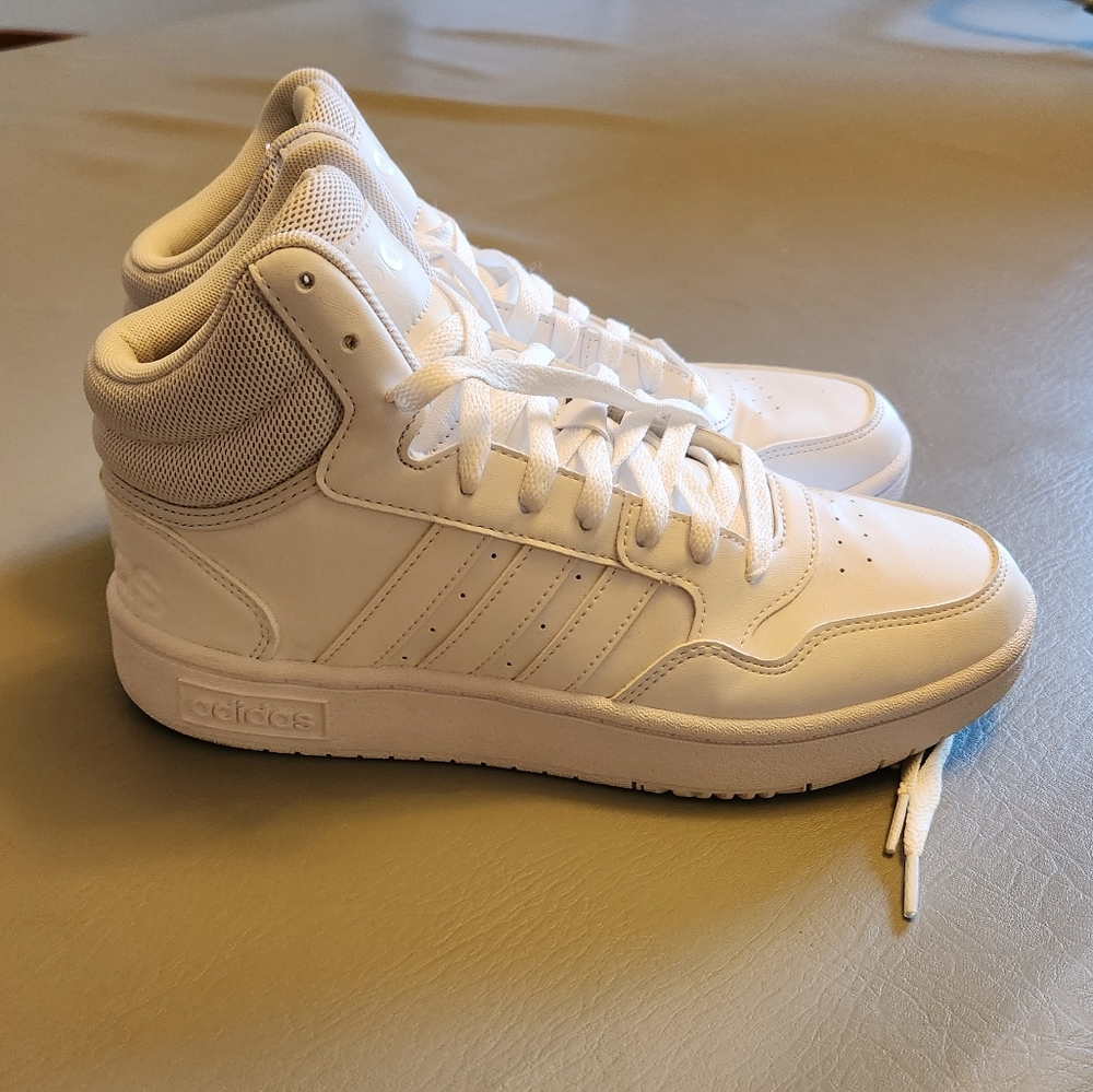 Adidas Hoops 3.0 Mid Classic Men's Shoe White Size 8